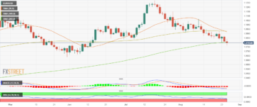 EUR/USD falls below the 200-day SMA at the end of the week