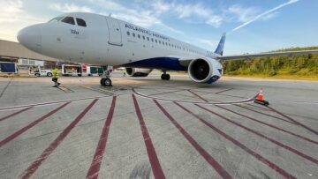 Faroese airline Atlantic Airways completed its first commercial transatlantic flight, to New York Stewart