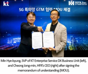 HFR, Inc. underskriver aftale med KT om at samarbejde om privat 5G-virksomhed