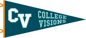 College Visions dark teal pennant shaped logo