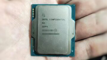 Resimdeki yeni nesil Intel LGA1851 masaüstü CPU