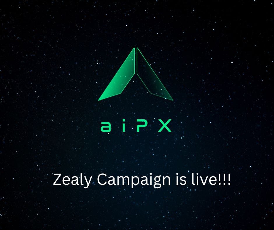 A campanha aiPX Zealy está no ar!!