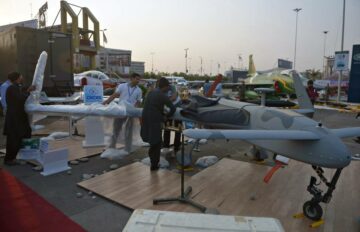 Pakistani defense conglomerate unveils new drone, missiles at IDEF