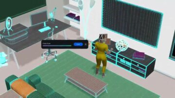 Кліп прошивки Quest 3 демонструє тривимірну сітку кімнати датчика глибини