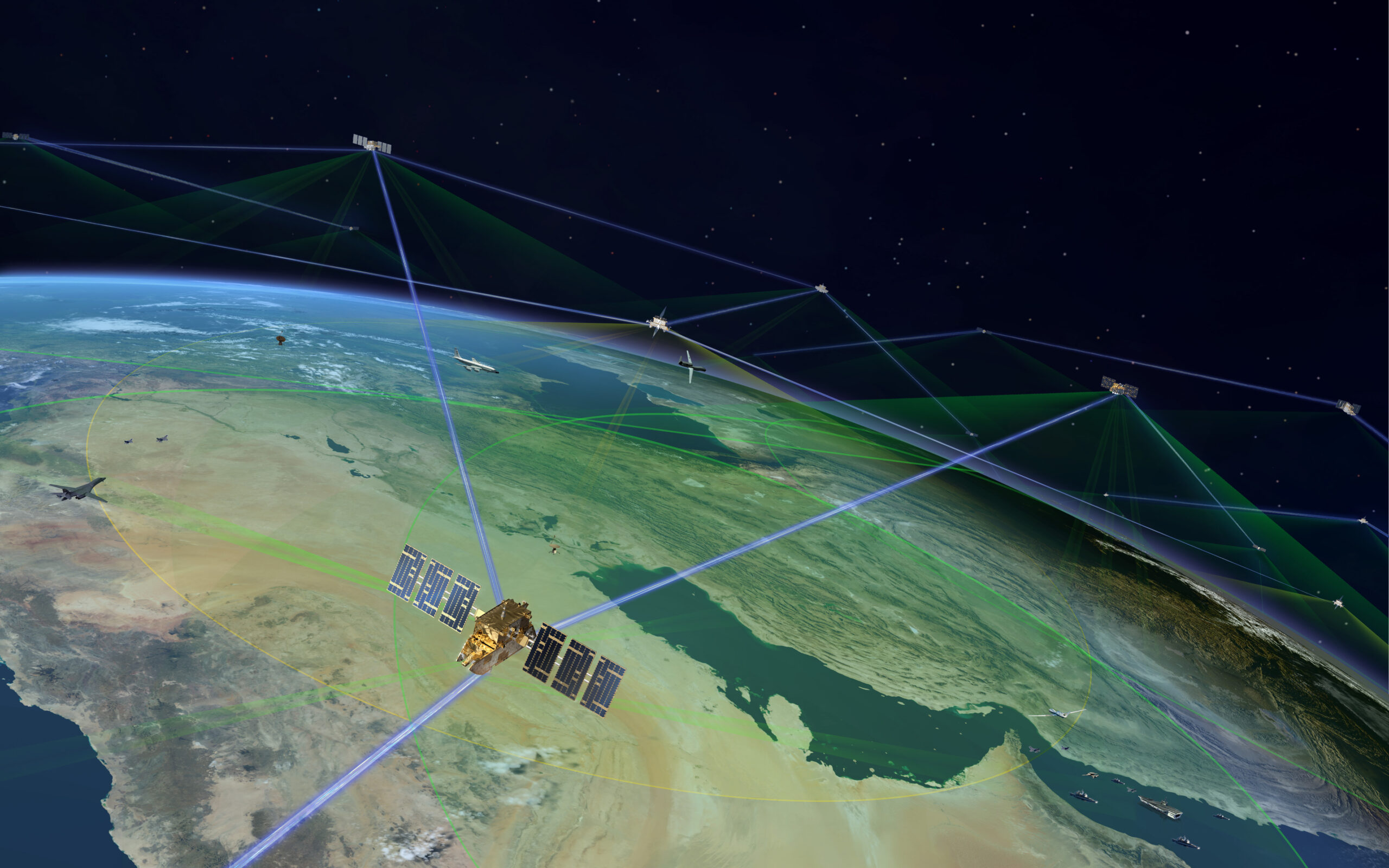 Avaruuskehitysvirasto tekee sopimukset Lockheed Martinin kanssa Northrop Grummanista 72 satelliitista