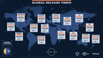 Se confirman los tiempos de lanzamiento global de Starfield y las especificaciones de PC
