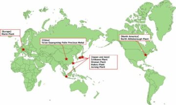 A TANAKA Precious Metals globális újrahasznosítási hálózatot hoz létre, amely elősegíti a nemesfémek világszerte történő újrahasznosítását