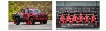 Das Team Mitsubishi Ralliart ist mit dem neuen Triton-Rallyeauto auf dem Weg zu aufeinanderfolgenden Siegen bei der Asien-Cross-Country-Rallye 2023