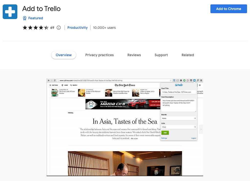 Best Chrome Extensions for Productivity: Add to Trello