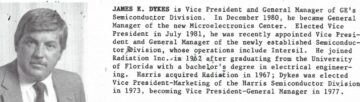 Il primo CEO di TSMC James E. Dykes - Semiwiki