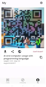 The generated QR code from Art QR Code