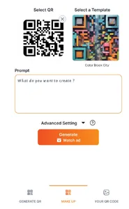 Selected QR and template
