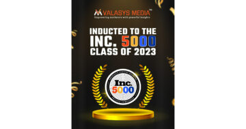 Valasys Media LLP 2732 Inc. 2023 پر امریکہ کی سب سے تیزی سے ترقی کرنے والی نجی کمپنی کے طور پر نمبر 5000 پر ہے۔