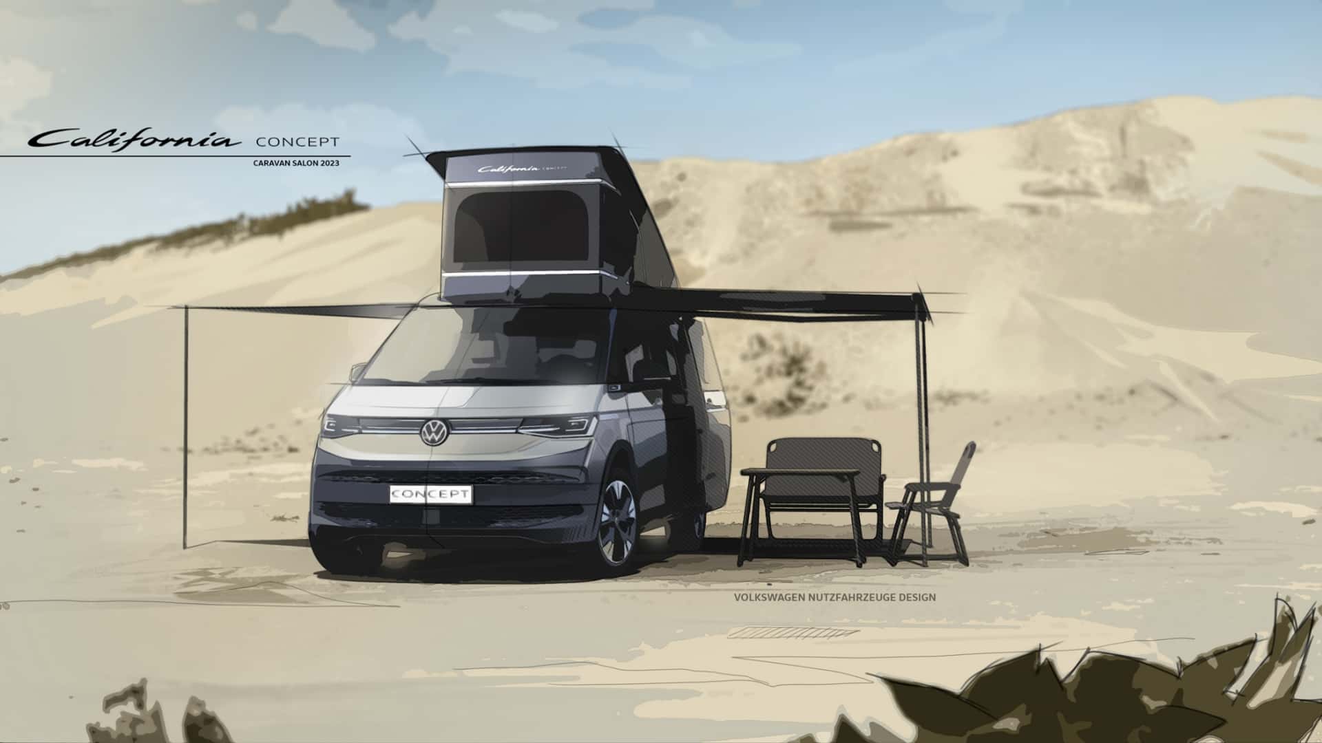 Volkswagen Teases Plug-In Hybrid California Camper Concept