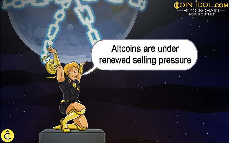Altcoins﻿ are under renewed selling pressure