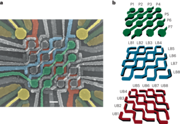 Nastavljiv dvodimenzionalni prečni niz, sestavljen iz 16 kvantnih pik - Nature Nanotechnology