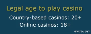長年のルール: ニュージーランドのカジノギャンブルの法定年齢