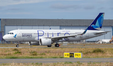 Azores Airlines first Airbus A320neo is pictured at Toulouse
