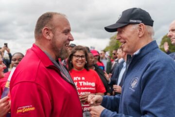 Biden Meets UAW Picketers, Offers Support - The Detroit Bureau