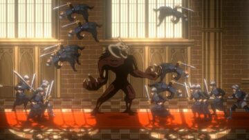 Carrion Necrofugitive میں Castlevania سے ملتا ہے—ایک 2D اسٹیلتھ ایکشن گیم جہاں آپ کے دشمن جال بچھا سکتے ہیں اور آپ کے ذبح سے سیکھ سکتے ہیں۔