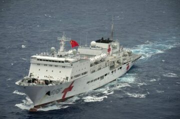 Kinas flotta i hamnar på Stillahavsöarna