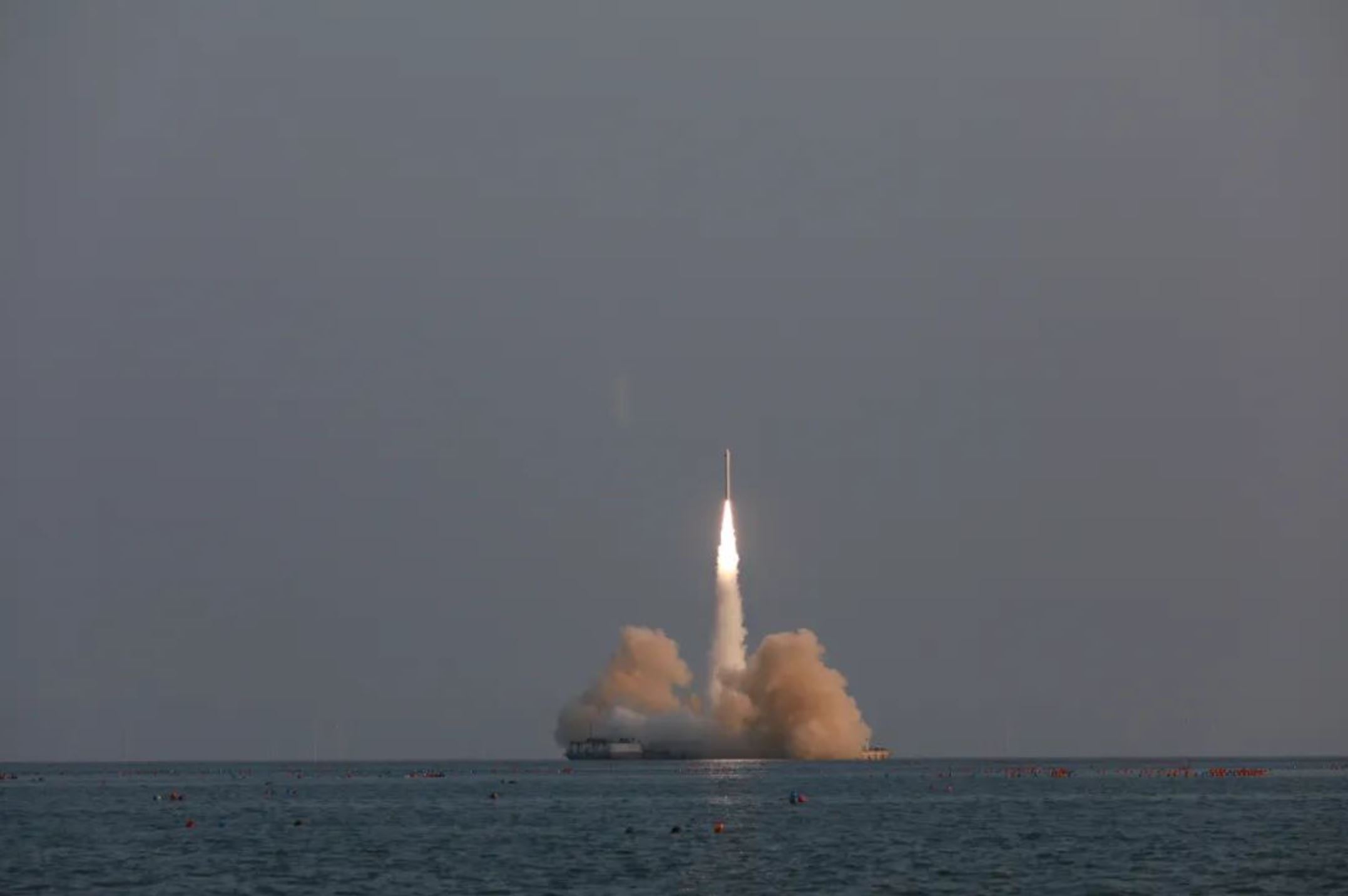 Chinese Ceres-1 rocket reaches orbit with first sea launch