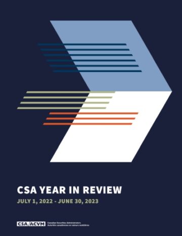 דוח 'שנה בסקירה' של פרסום CSA המסתיים ב-30 ביוני 2023