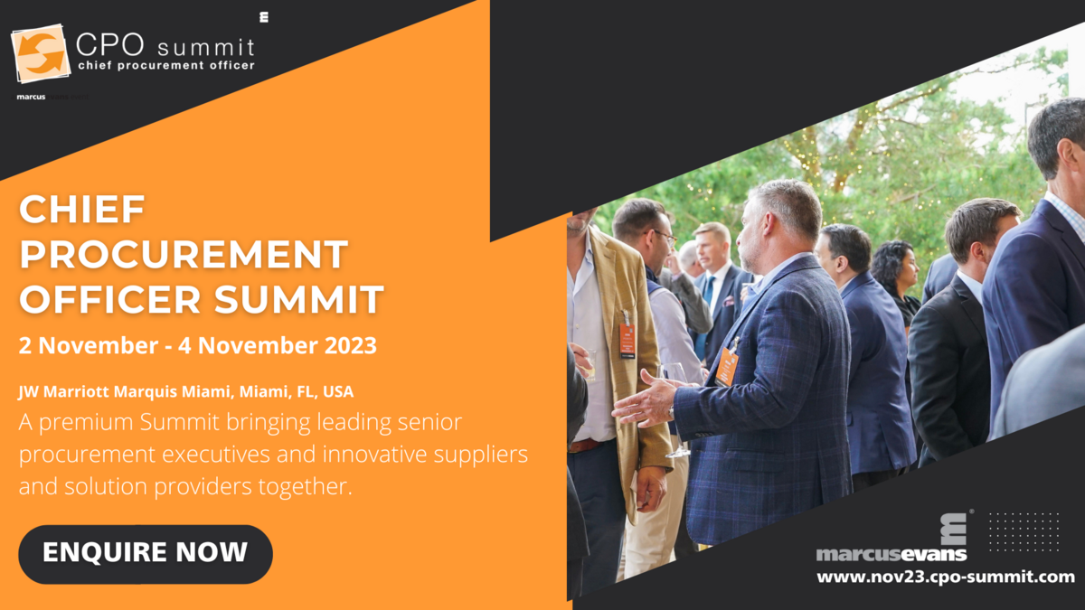 Event Preview: Chief Procurement Officer Summit 2023