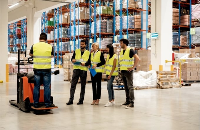 Warehouse activities can be in the form of safety training