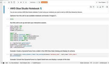 Explore real-world use cases for Amazon CodeWhisperer powered by AWS Glue Studio notebooks | Amazon Web Services