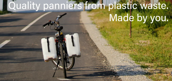 Making eco-friendly bicycle panniers with Rackhackers #Cycling #Upcycling