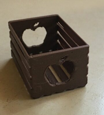 Mini zaboj za jabolka #3DTetrtek #3DPiskanje