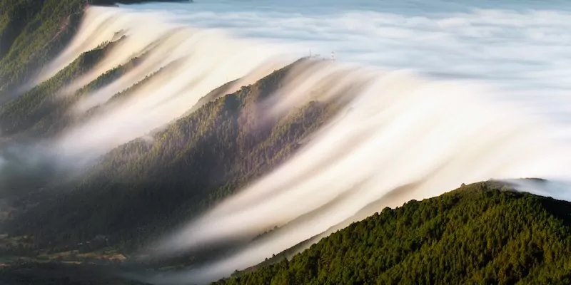 Waterfall of clouds