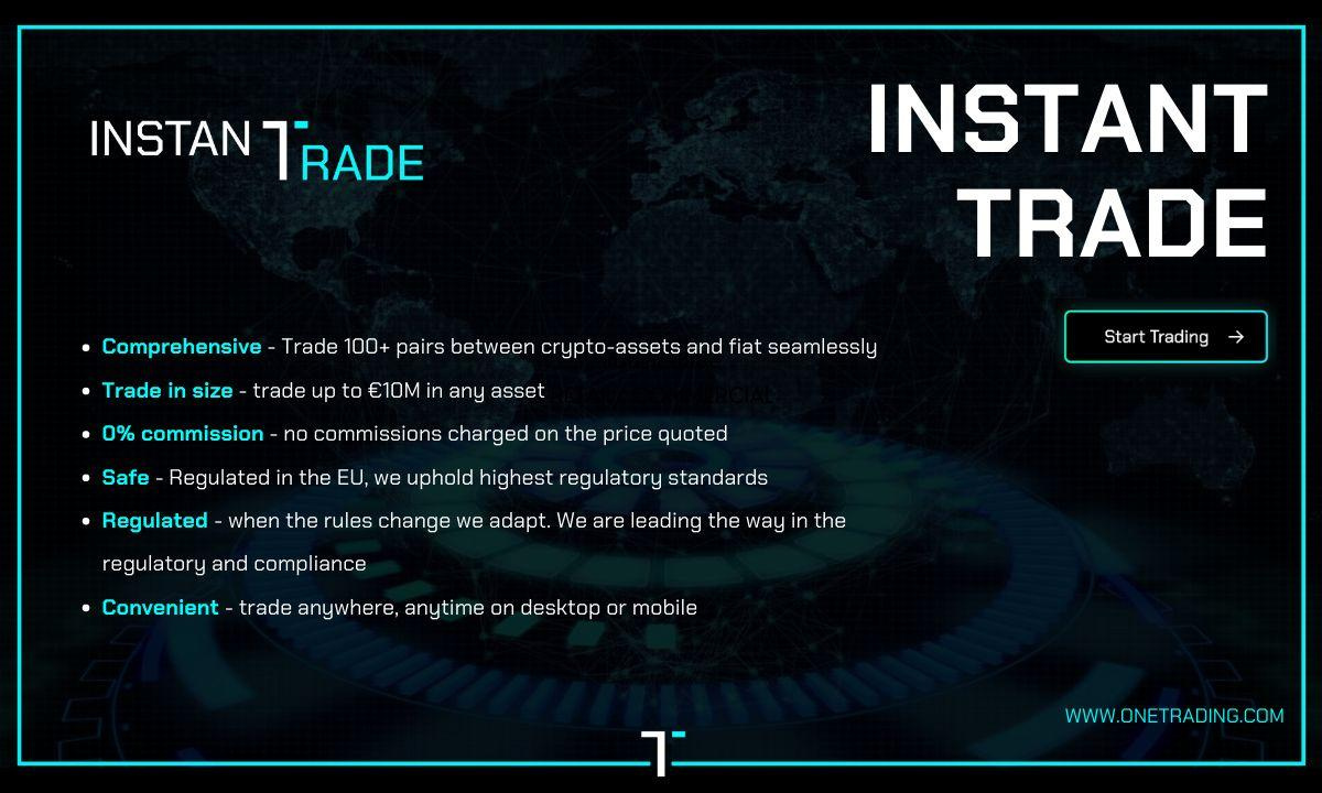 One Trading lancia il commercio istantaneo - The Daily Hodl