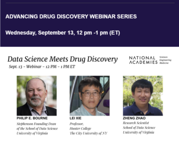 Register now - Webinar: Advancing Drug Discovery: Data Science Meets Drug Discovery - CODATA, The Committee on Data for Science and Technology