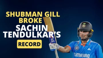 Shubman Gill은 Ind 대 Aus ODI에서 Sachin Tendulkar의 기록을 깨뜨렸습니다.