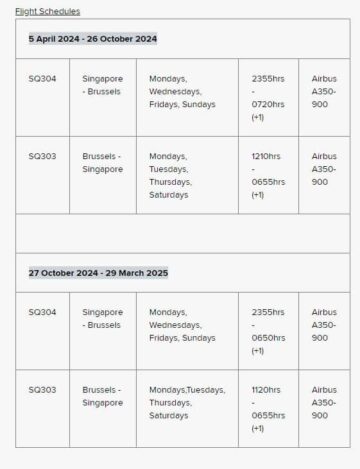 Η Singapore Airlines ξεκινά πτήσεις προς τις Βρυξέλλες τον Απρίλιο του 2024