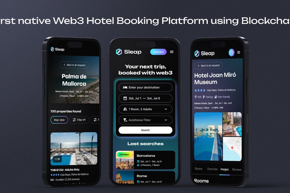 Sleap.io Launches World’s First Web3 Hotel Booking Platform - TechStartups