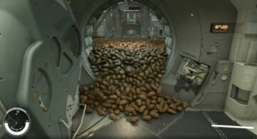 Starfield oyuncusu, Bethesda'nın fiziğinin ne kadar iyileştiğine hayret etmek için binlerce patatesi bir odaya tıkıyor