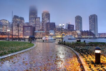 De 10 mest regnfulle byene i USA, rangert