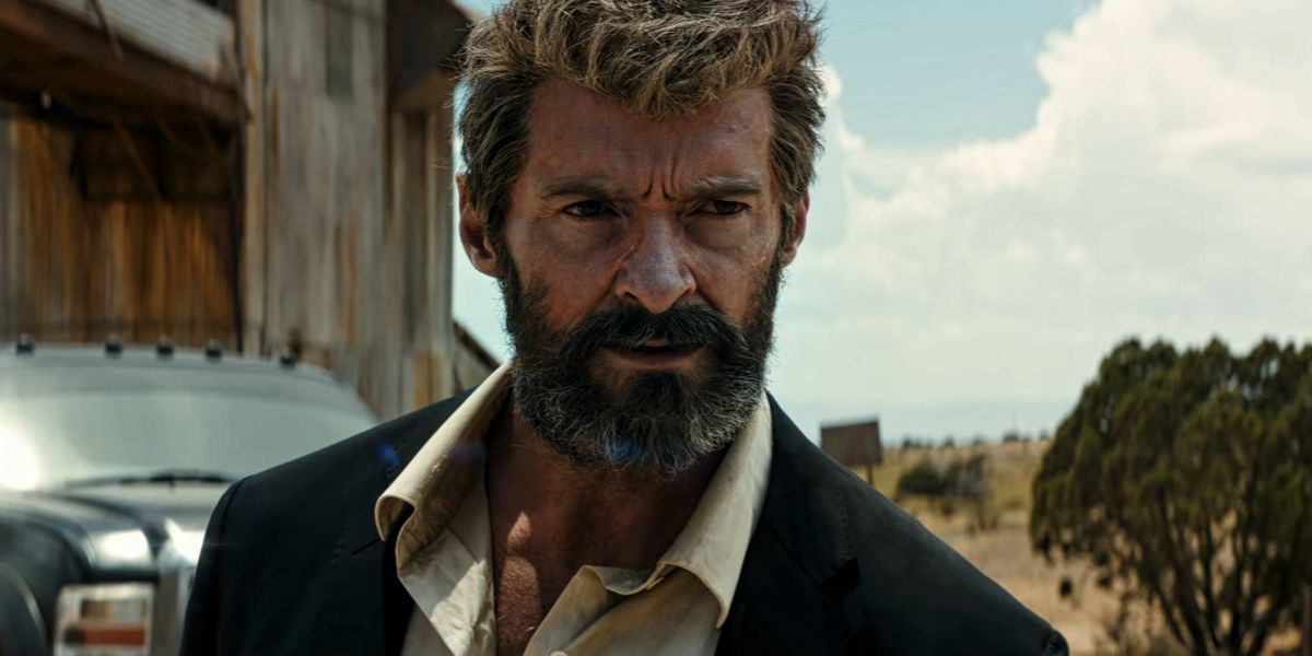 A close-up of Wolverine (Hugh Jackman) 