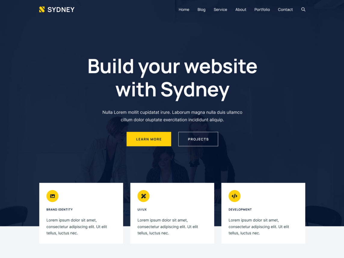 Free WordPress theme for bloggers: Sydney