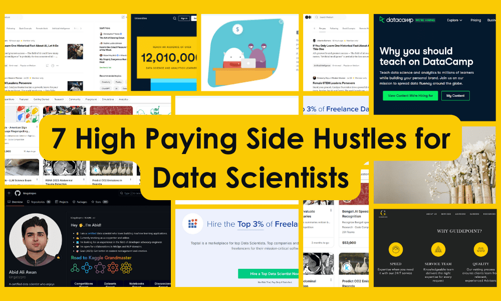 7 High Paying Side Hustles for Data Scientists
