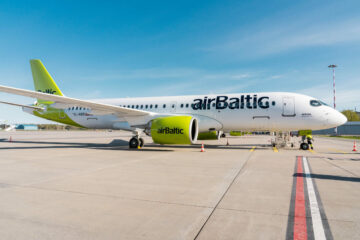 airBaltic septembra 2023 oskrbuje skoraj pol milijona potnikov