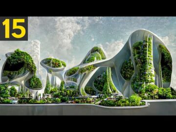 驚くべき未来の都市。