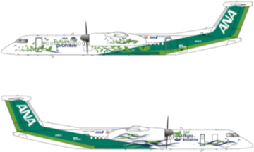 ANA to introduce a new ANA Future Promise Prop, a DHC-8-400 aircraft featuring a distinctive livery inspired by the airline’s sustainability initiatives