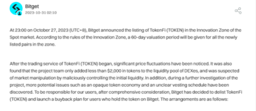 Bitget, Floki teams accuse each other of manipulation after token listing