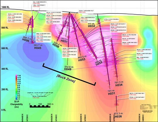 Cannot view this image? Visit: https://platoaistream.net/wp-content/uploads/2023/10/drill-hole-assays-in-the-newly-discovered-buck-zone-connects-the-west-lisle-zone-to-main-lisle-deposit.jpg
