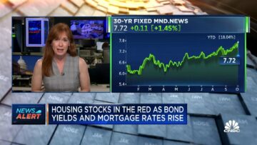Las acciones inmobiliarias en números rojos a medida que aumentan los rendimientos de los bonos y las tasas hipotecarias