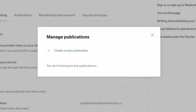 How to use Medium, manage publications